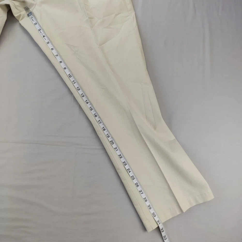 Croft & Barrow Pants Mens 40x32 Beige Classic Fit Khaki Cotton Blend Chinos